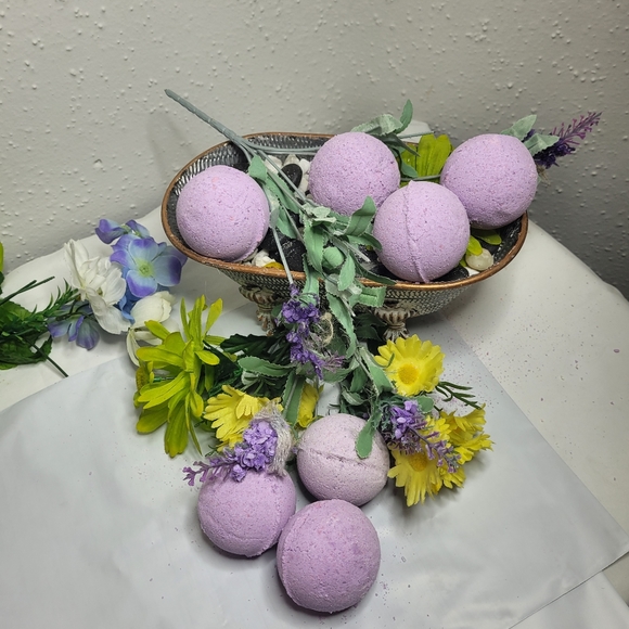 5 Bath bombs heavy scented lavender - Picture 9 of 15